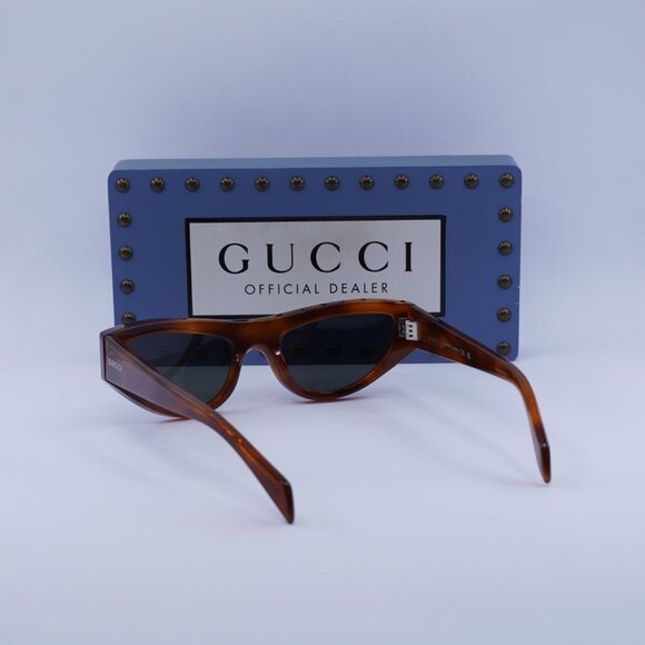Gucci GG1919S 004 Cat Eye Sunglasses - Blonde Havana/Grey